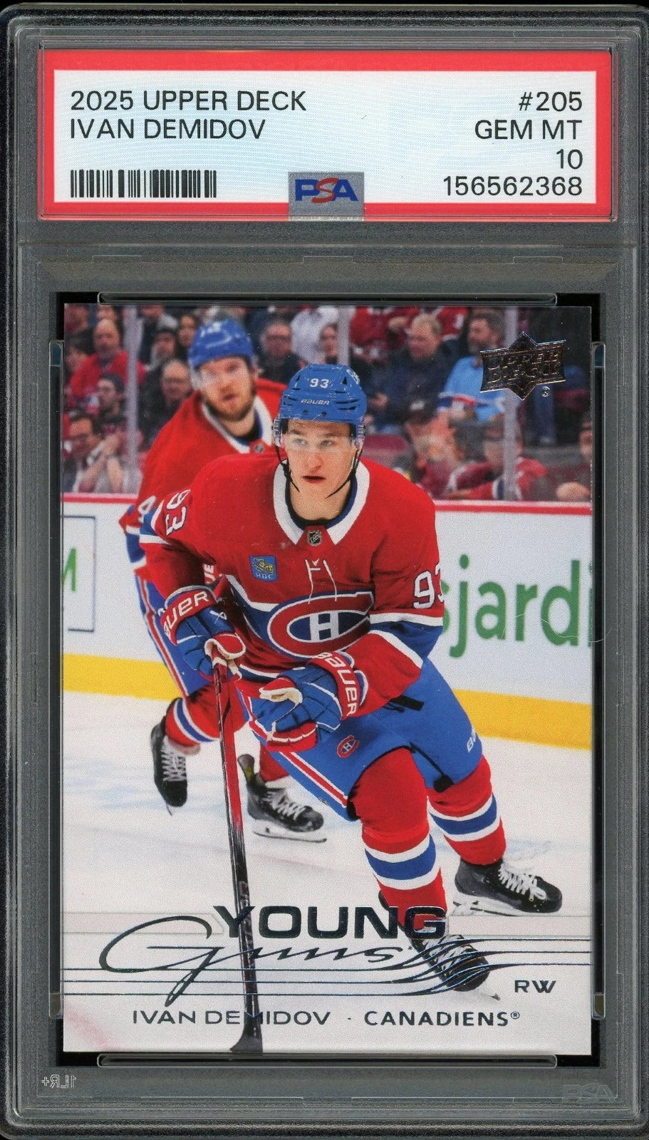2025 Upper Deck #205 Ivan Demidov PSA 10 GEM MT