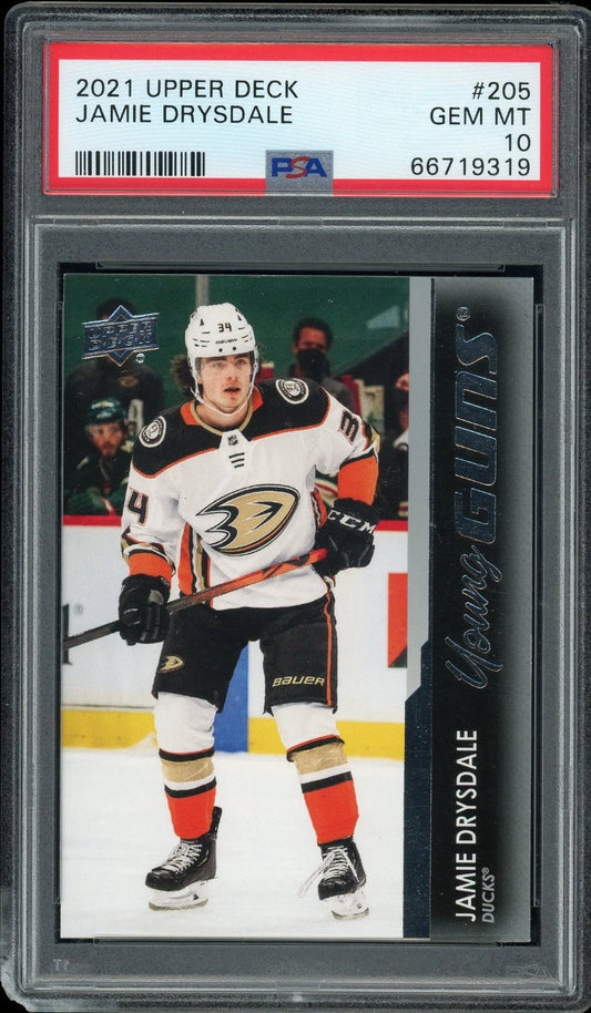 2021 Upper Deck #205 Jamie Drysdale PSA 10 GEM MT