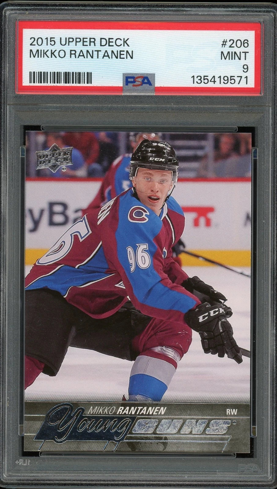 2015 Upper Deck #206 Mikko Rantanen PSA 9 Mint
