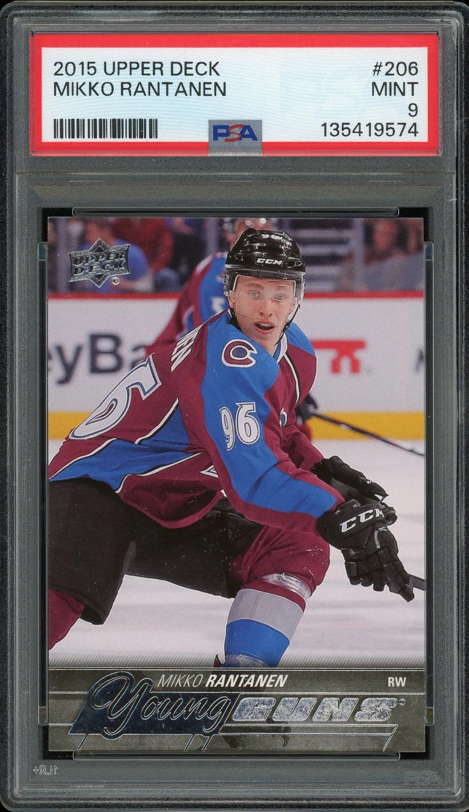 2015 Upper Deck #206 Mikko Rantanen PSA 9 Mint