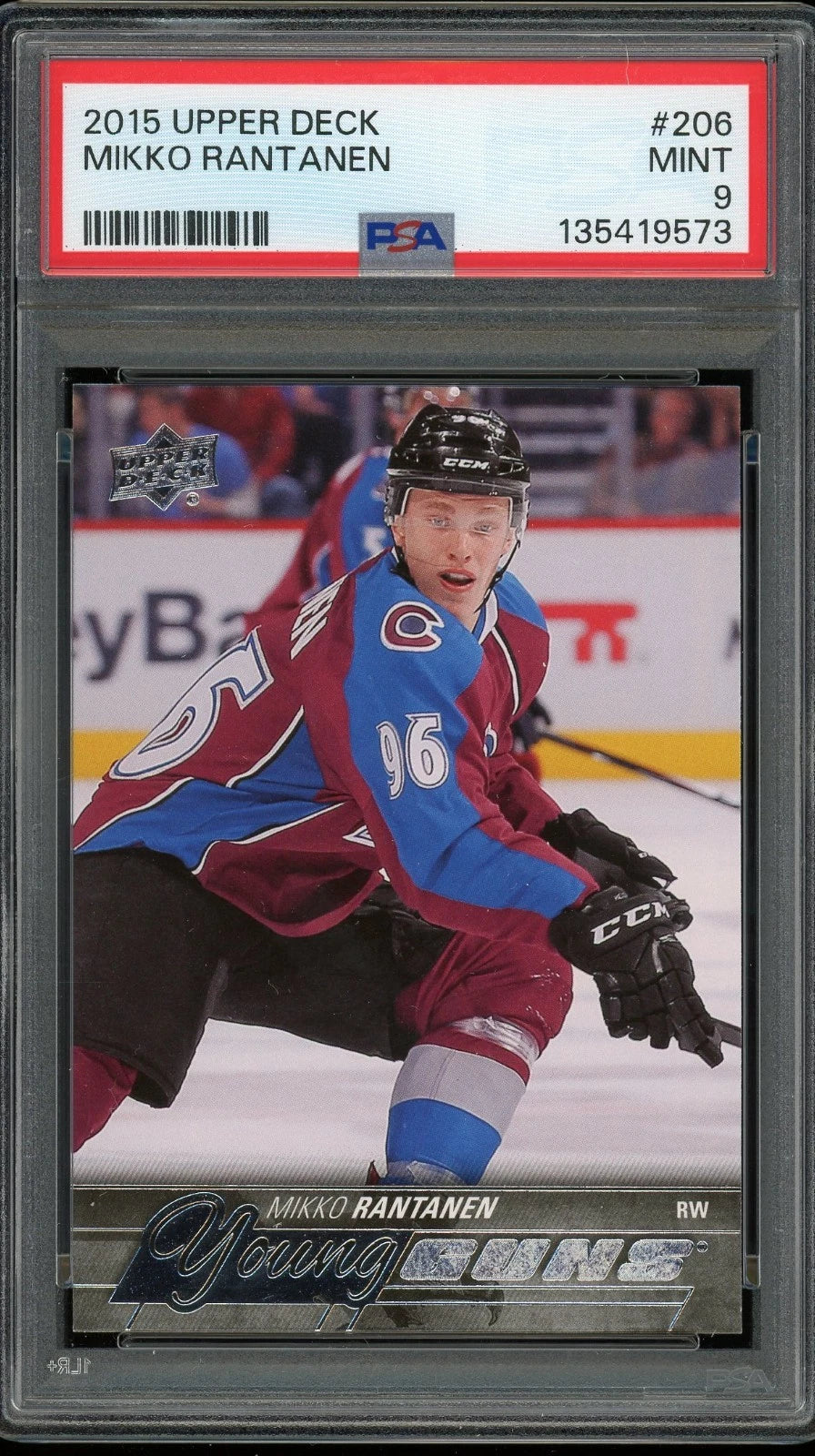 2015 Upper Deck #206 Mikko Rantanen PSA 9 Mint