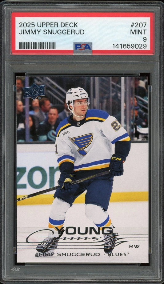 2025 Upper Deck #207 Jimmy Snuggerud PSA 9 Mint