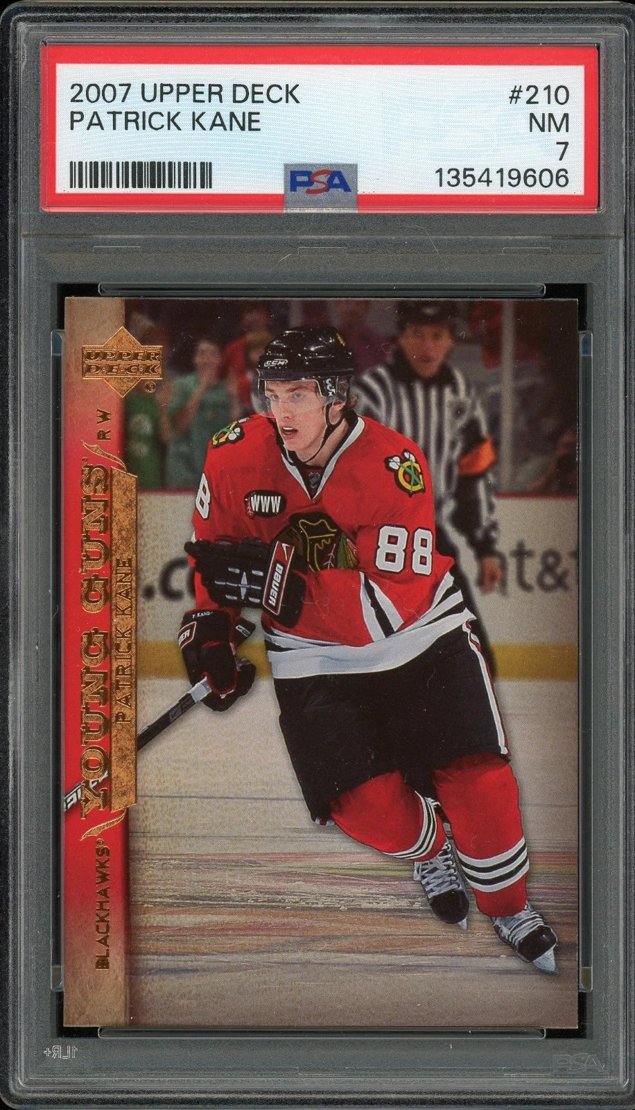 2007 Upper Deck #210 Patrick Kane PSA 7 NM
