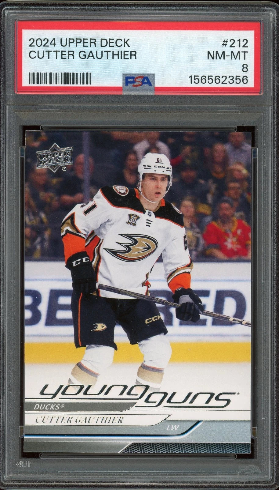 2024 Upper Deck #212 Cutter Gauthier PSA 8 NM-MT
