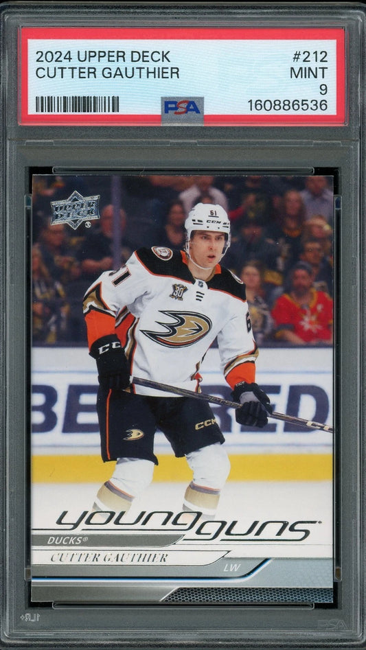 2024 Upper Deck #212 Cutter Gauthier PSA 9 Mint