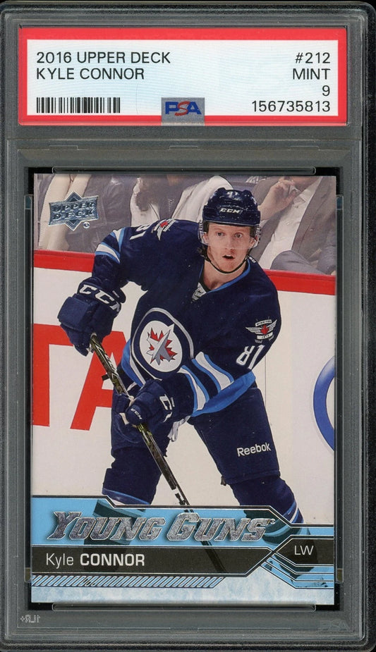 2016 Upper Deck #212 Kyle Connor PSA 9 Mint