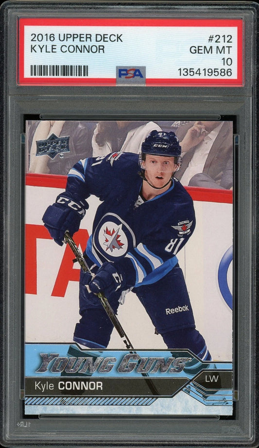 2016 Upper Deck #212 Kyle Connor PSA 10 GEM MT