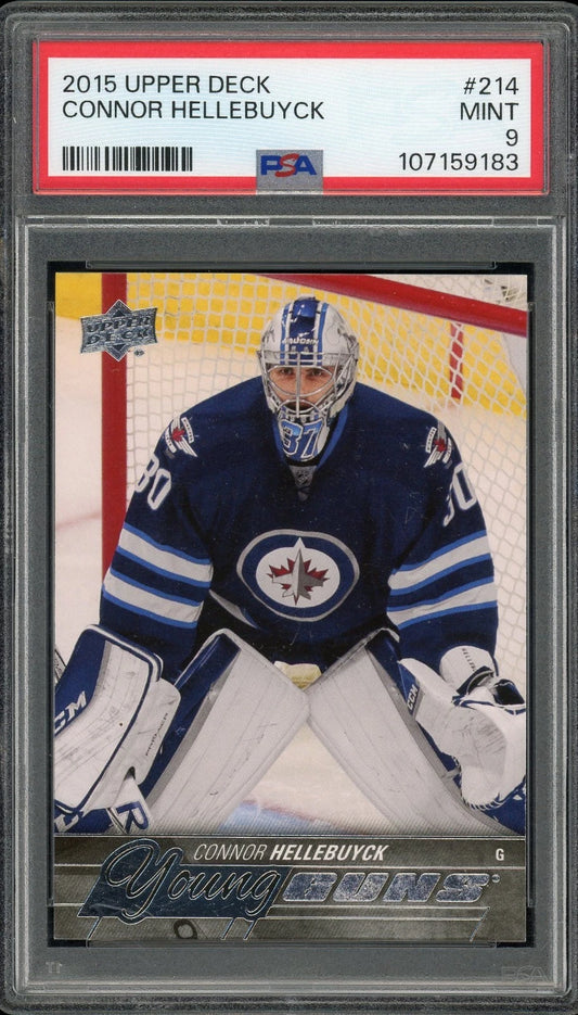 2015 Upper Deck #214 Connor Hellebuyck PSA 9