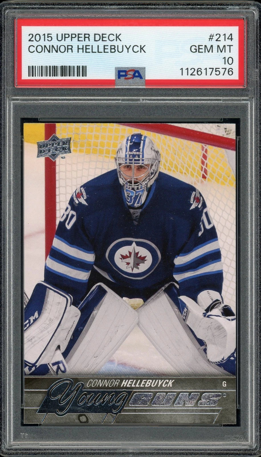 2015 Upper Deck #214 Connor Hellebuyck PSA 10