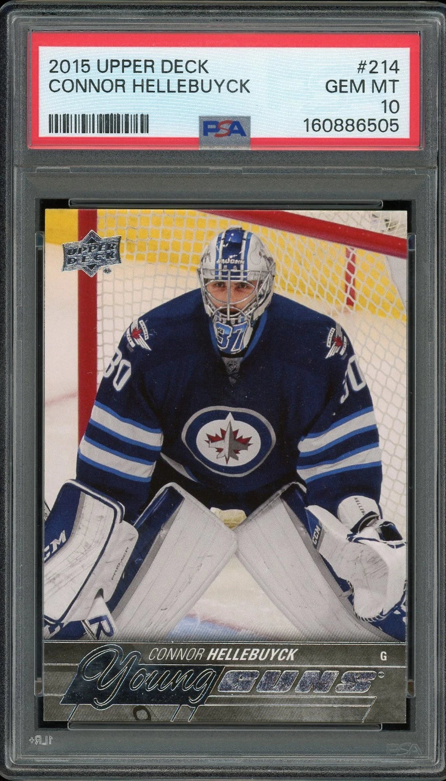 2015 Upper Deck #214 Connor Hellebuyck PSA 10 GEM MT