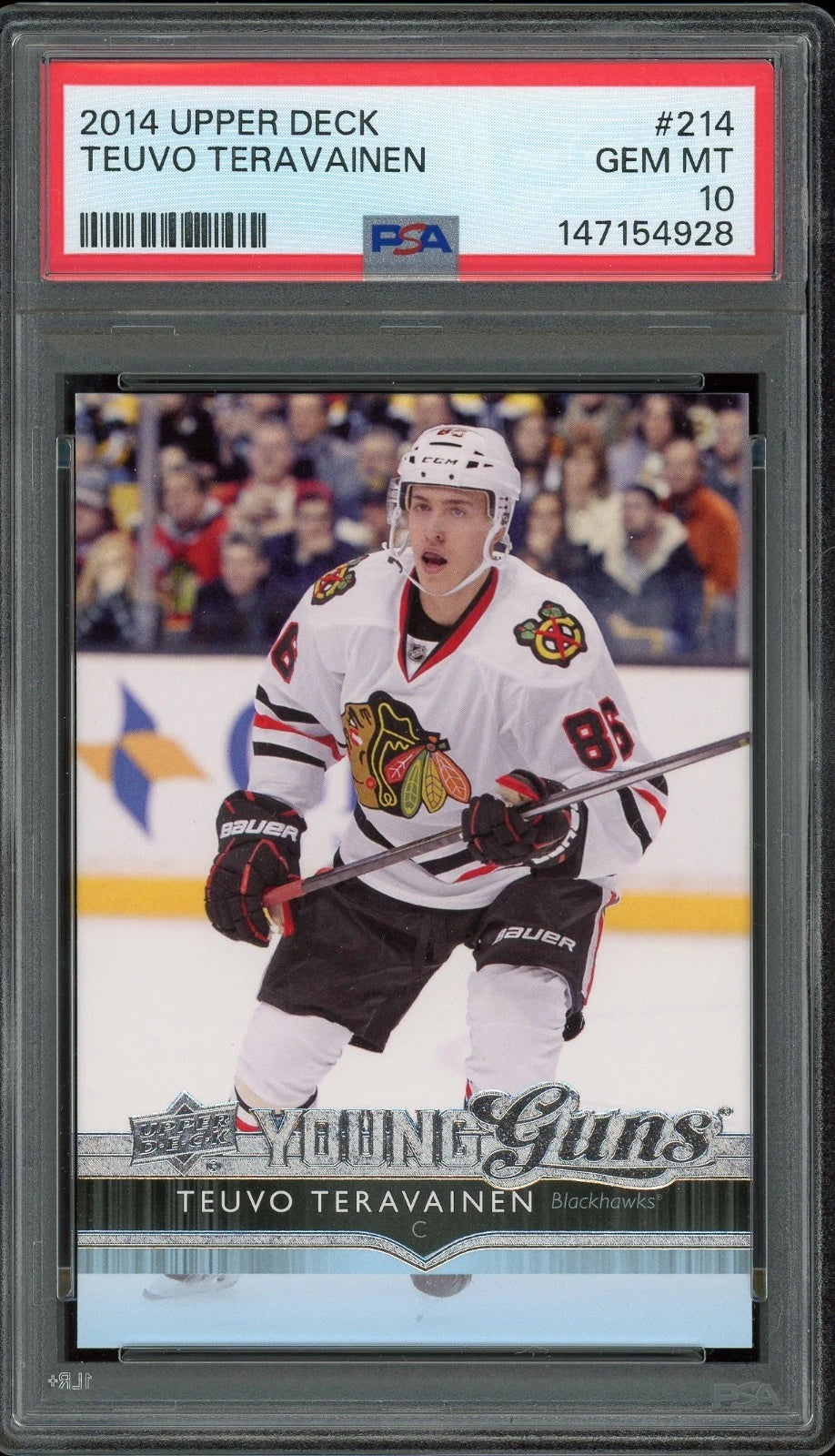 2014 Upper Deck #214 Teuvo Teravainen PSA 10 GEM MT