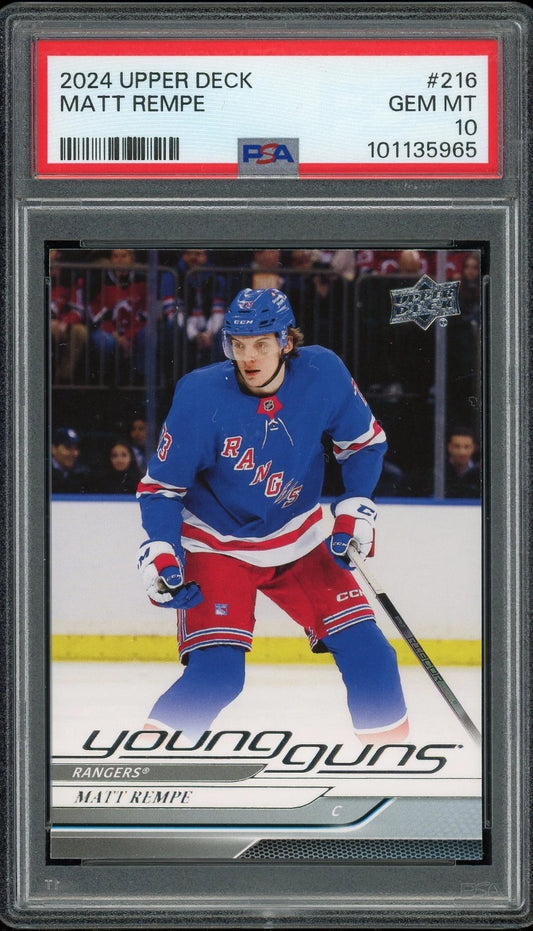 2024 Upper Deck #216 Matt Rempe PSA 10 GEM MT