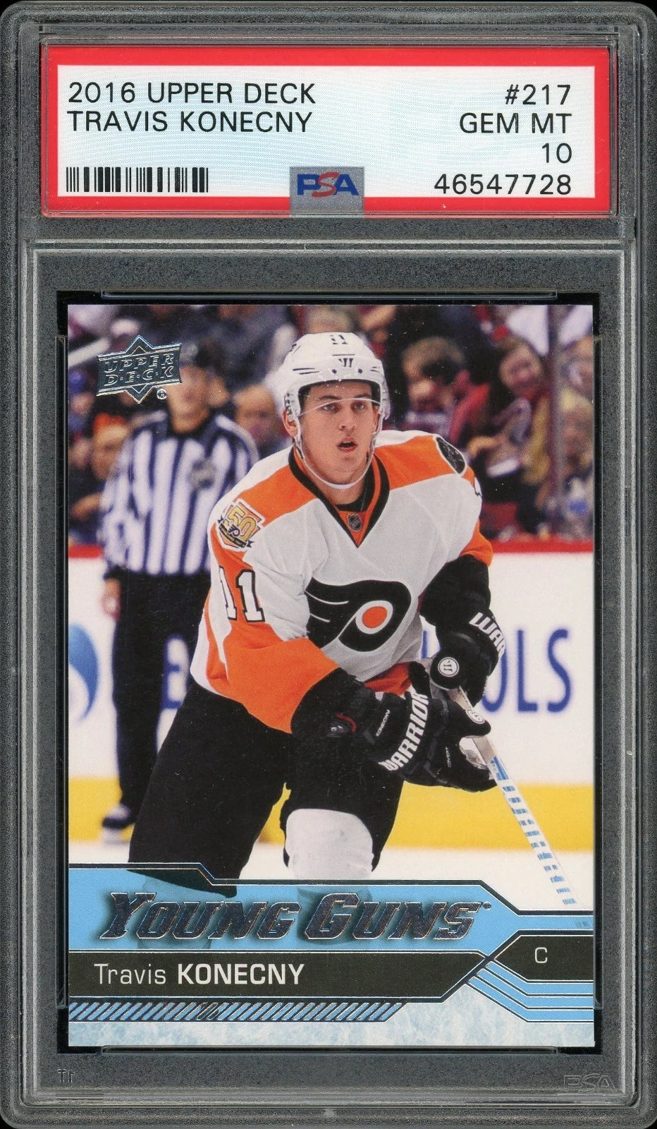 2016 Upper Deck #217 Travis Konecny PSA 10 GEM MT