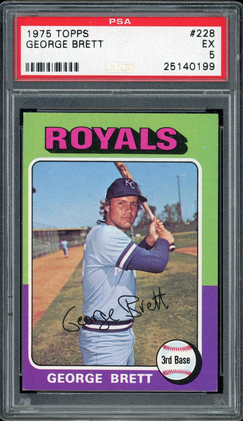 1975 Topps #228 George Brett PSA 5 EX