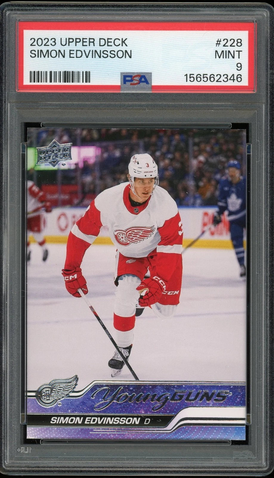 2023 Upper Deck #228 Simon Edvinsson PSA 9 Mint