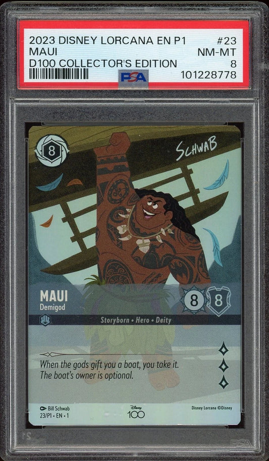 2023 EN P1 #23 Maui Demigod D100 Collector's Edition PSA 8 NM-MT