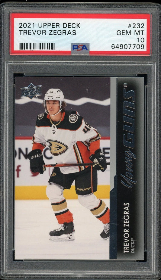 2021 Upper Deck #232 Trevor Zegras PSA 10 GEM MT