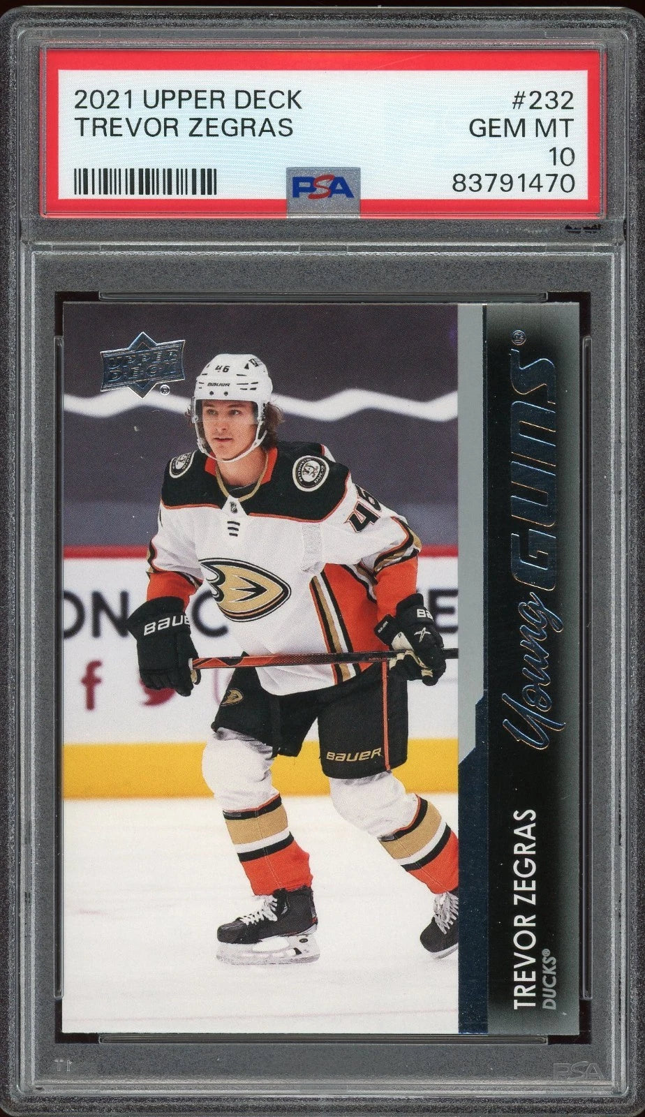 2021 Upper Deck #232 Trevor Zegras PSA 10 GEM MT