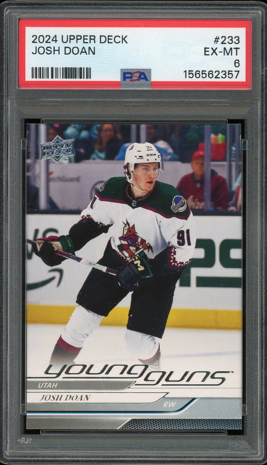 2024 Upper Deck #233 Josh Doan PSA 6 EX-MT