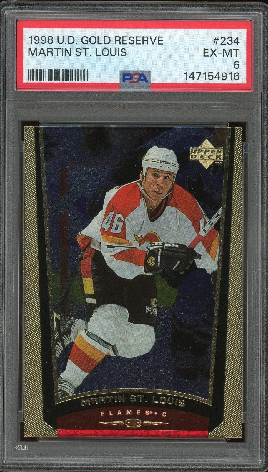 1998 Upper Deck Gold Reserve #234 Martin St. Louis PSA 6 EX-MT