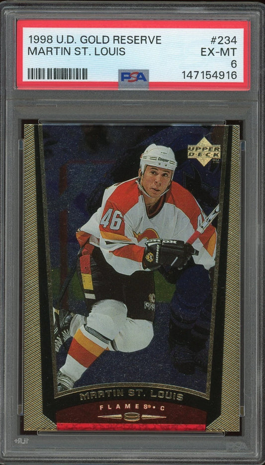 1998 Upper Deck Gold Reserve #234 Martin St. Louis PSA 6 EX-MT