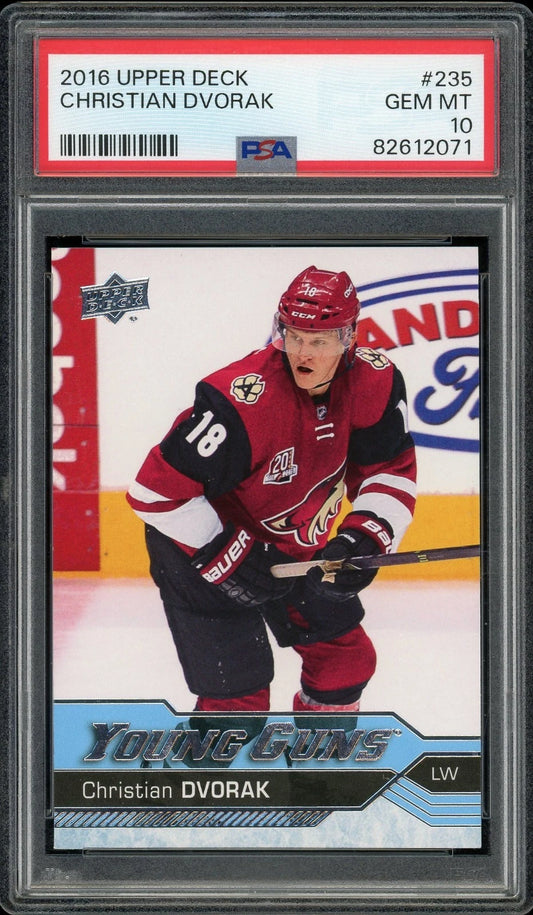 2016 Upper Deck #235 Christian Dvorak PSA 10 Gem MT