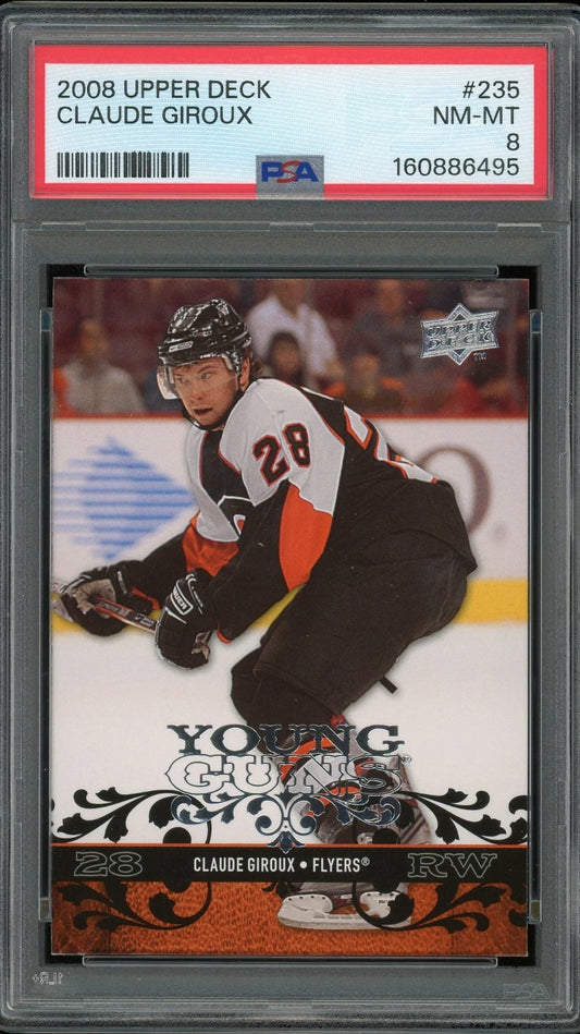 2008 Upper Deck Claude Giroux #235 PSA 8 NM-MT