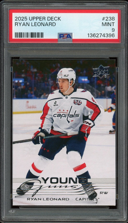 2025 Upper Deck #238 Ryan Leonard PSA 9 Mint