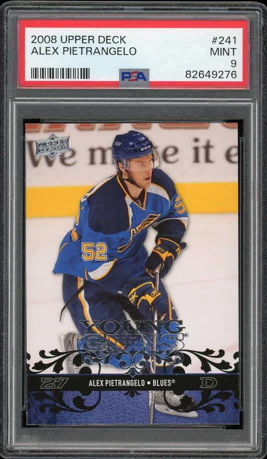 2008 Upper Deck #241 Alex Pietrangelo PSA 9 Mint