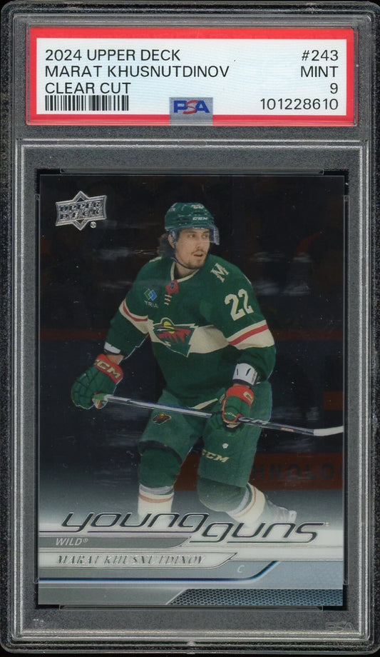 2024 Upper Deck #243 Marat Khusnutdinov Clear Cut PSA 9 Mint