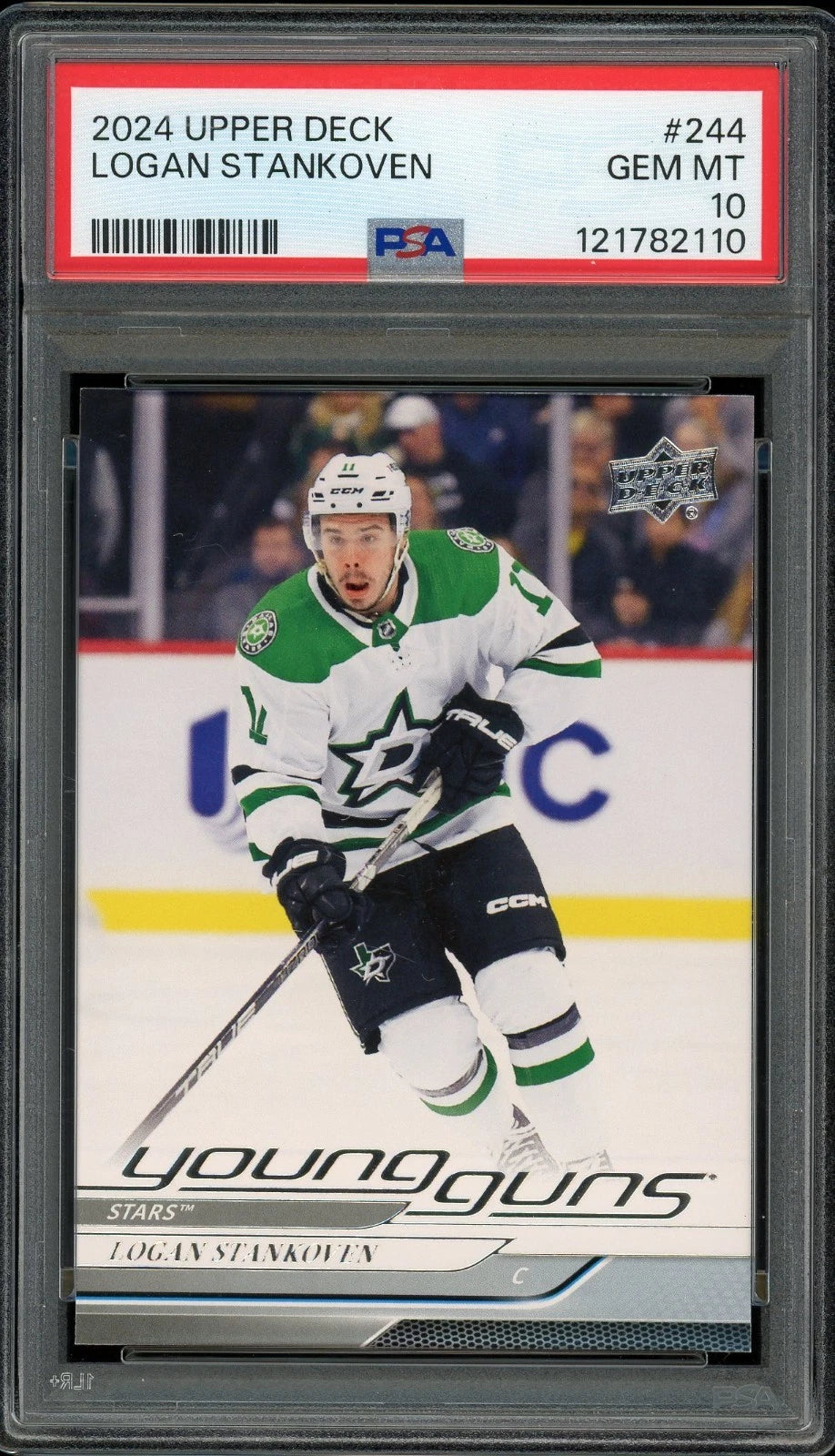 2024 Upper Deck #244 Logan Stankoven PSA 10 GEM MT