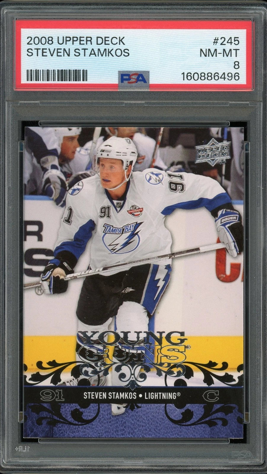 2008 Upper Deck #245 Steven Stamkos PSA 8 NM-MT