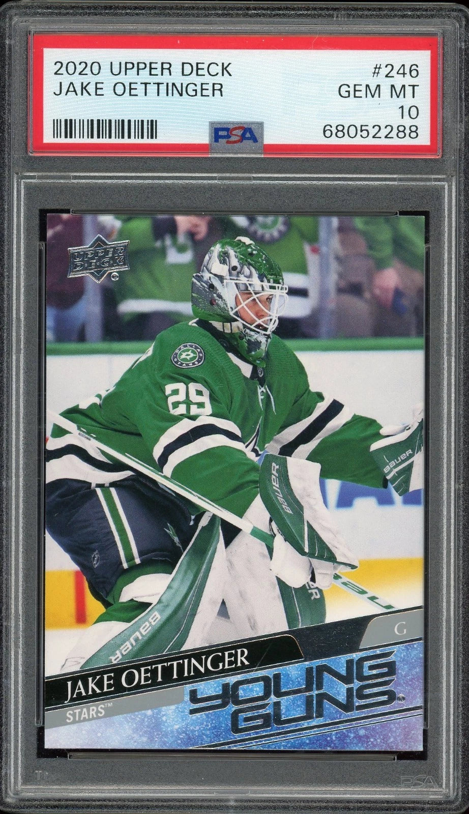 2020 Upper Deck #246 Jake Oettinger PSA 10 GEM MT