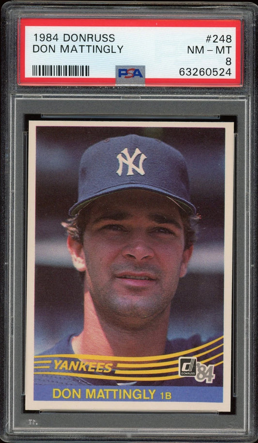 1984 Donruss #248 Don Mattingly PSA 8 NM-MT