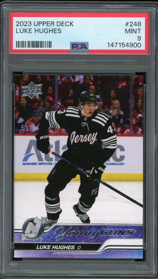 2023 Upper Deck #248 Luke Hughes PSA 9 Mint