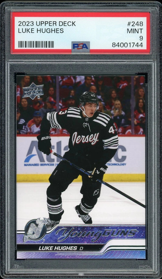 2023 Upper Deck #248 Luke Hughes PSA 9 Mint