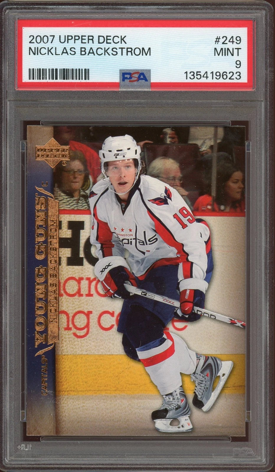 2007 Upper Deck #249 Nicklas Backstrom PSA 9 Mint