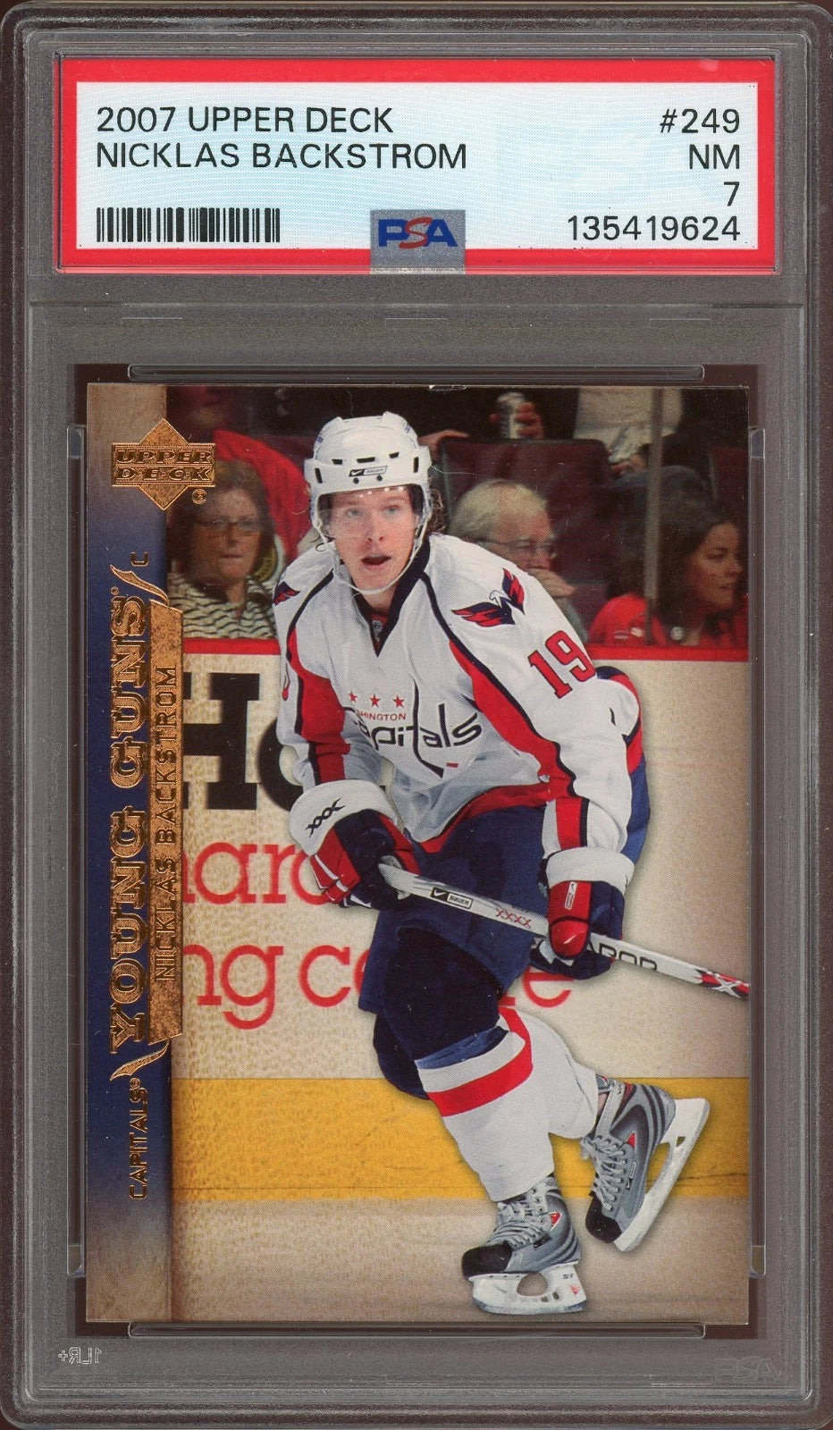 2007 Upper Deck #249 Nicklas Backstrom PSA 7 NM