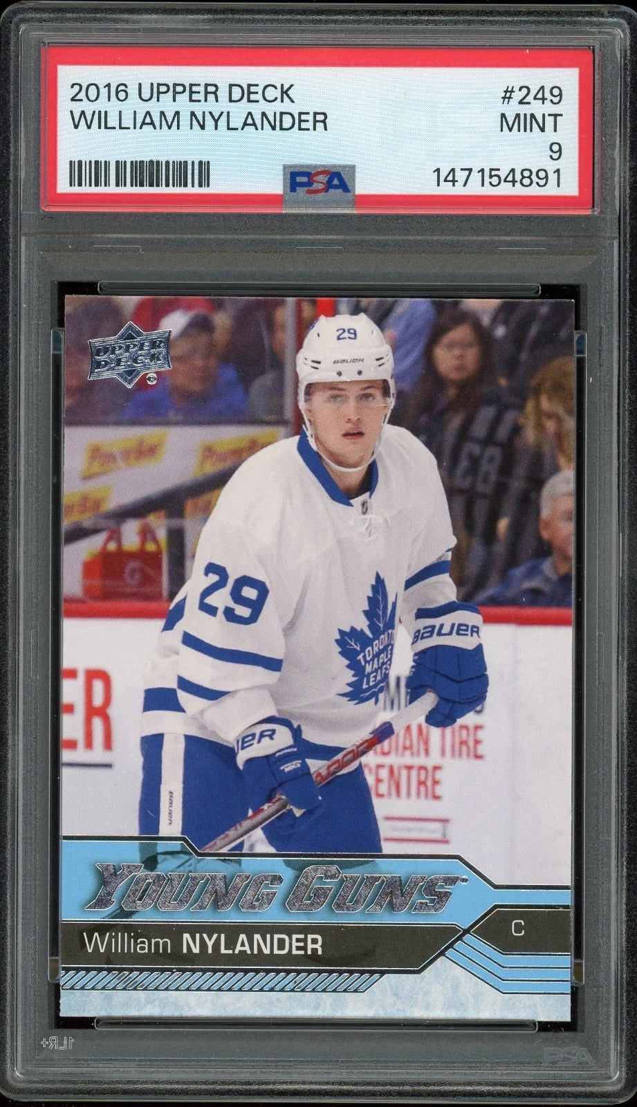 2016 Upper Deck #249 William Nylander PSA 9 Mint