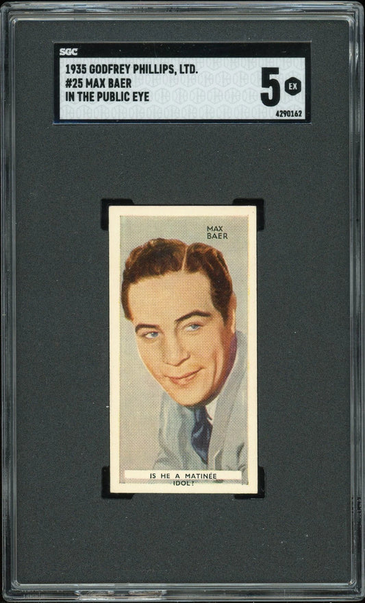 1935 Godfrey Phillips #25 Max Baer In The Public Eye SGC 5 EX