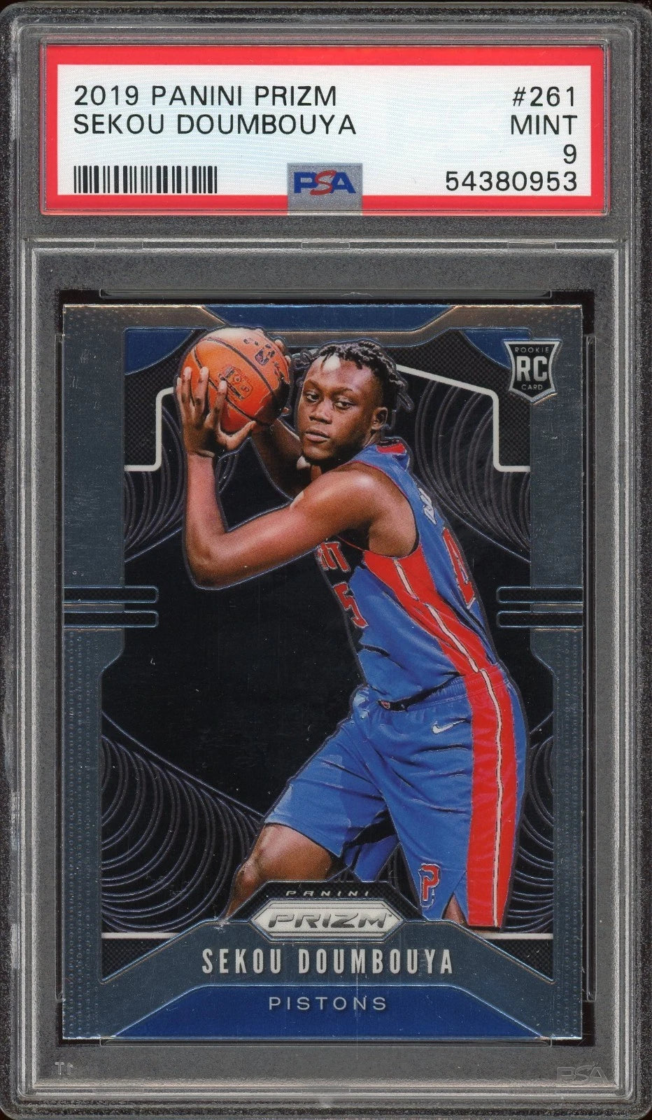 2019 Panini Prizm #261 Sekou Doumbouya PSA 9 Mint