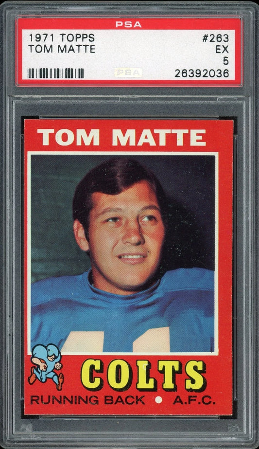1971 Topps #263 Tom Matte PSA 5 EX
