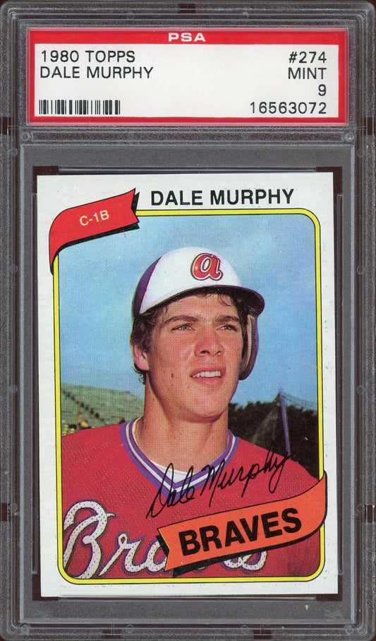 1980 Topps #274 Dale Murphy PSA 9 Mint