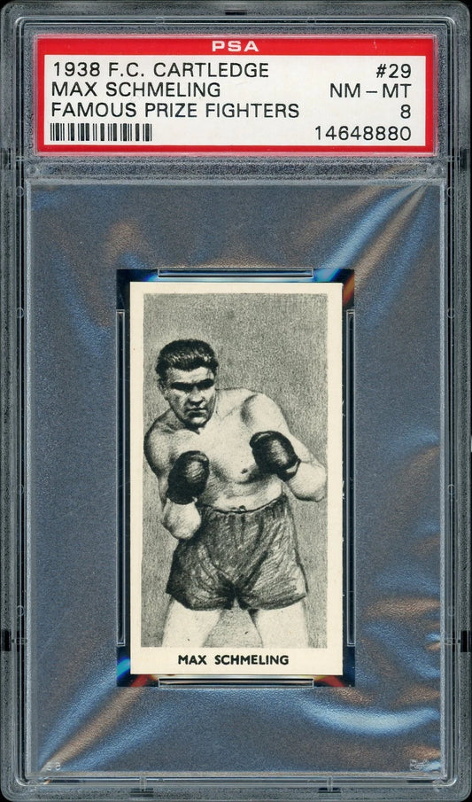 1938 F.C. Cartledge #29 Max Schmeling Famous Prize Fighters PSA 8 NM-MT