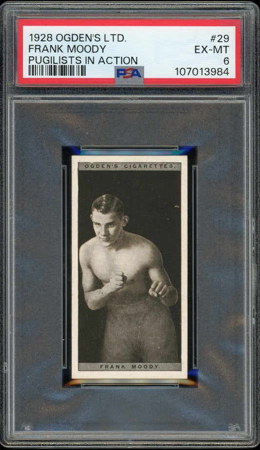 1928 Ogden's LTD #29 Frank Moody Pugilists in Action PSA 6 EX-MT