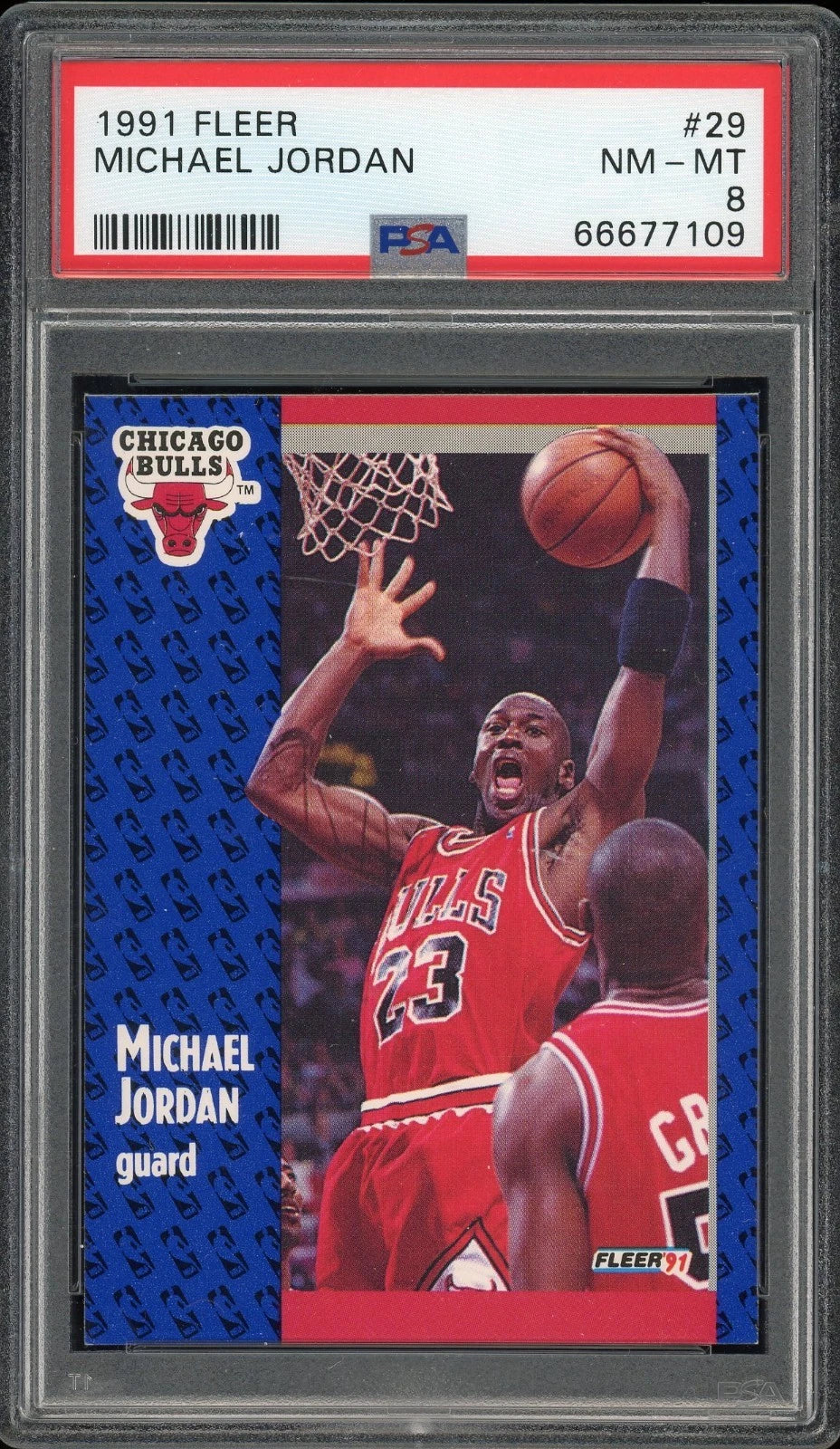 1991 Fleer #29 Michael Jordan PSA 8 NM-MT