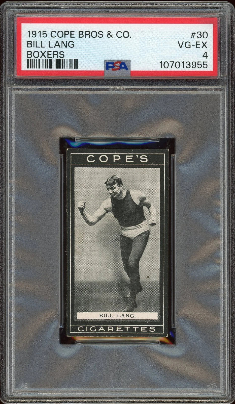 1915 Cope Bros & Co #30 Bill Lang Boxers PSA 4 VG-EX