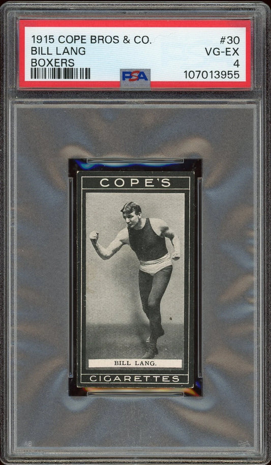 1915 Cope Bros & Co #30 Bill Lang Boxers PSA 4 VG-EX