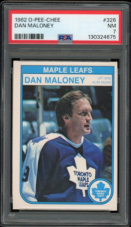 1982 O-Pee-Chee #326 Dan Maloney PSA 7