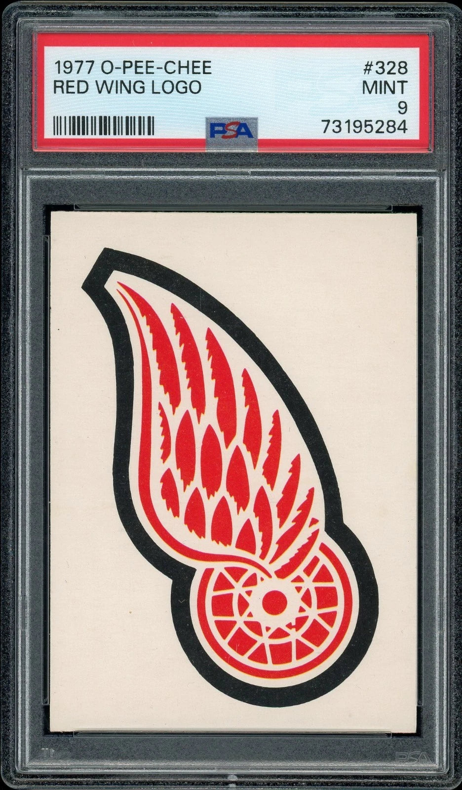 1977 O-Pee-Chee #328 Red Wing Logo PSA 9 Mint